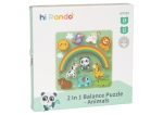 Дървен пъзел и игра за баланс Hi Pando - Animals