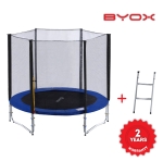 Батут с външна мрежа и стълба Byox - 8FT, 244 сm