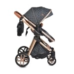 Комбинирана детска количка Moni - Alma, тъмносива