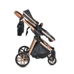 Комбинирана детска количка Moni - Alma, тъмносива