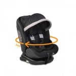 Столче за кола Cangaroo - Pilot, 0-36 kg, с IsoFix, 360°, сиво
