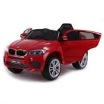Акумулаторен джип Moni-BMW X6M, кожена седалка JJ2199, червен