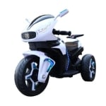 Акумулаторeн мотор с кожена седалка Moni - Shadow, Бял