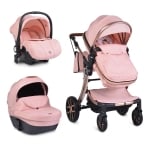 Комбинирана детска количка Moni - Polly 3 в 1, бежова