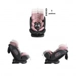 Столче за кола Cangaroo - Pilot, 0-36 kg, с IsoFix, 360°, сиво
