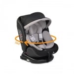 Столче за кола Cangaroo - Pilot, 0-36 kg, с IsoFix, 360°, сиво