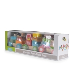 Дървена играчка фермерски влак Moni Toys