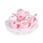 Детски дървен сервиз за чай Moni Toys, Сърчица