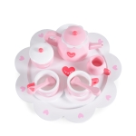 Детски дървен сервиз за чай Moni Toys, Сърчица