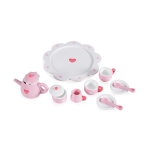 Детски дървен сервиз за чай Moni Toys, Сърчица