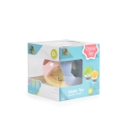 Бебешка дрънкалка Moni Toys - Топка, Пастел