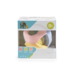 Бебешка дрънкалка Moni Toys - Топка, Пастел