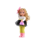 Музикална кукла Moni Toys, 36 сm, Жълт клин
