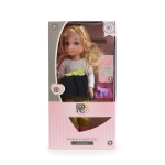 Музикална кукла Moni Toys, 36 сm, Жълт клин