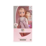 Музикална кукла Moni Toys - С гребен и елегантна чанта, 36 сm