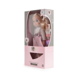 Музикална кукла Moni Toys - С гребен и елегантна чанта, 36 сm