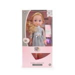 Музикална кукла Moni Toys, 36 сm, Жълт клин