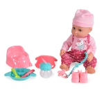 Пишкаща музикална кукла Moni Toys - 36 cm