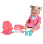 Пишкаща музикална кукла Moni Toys - 36 cm