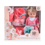 Пишкаща музикална кукла Moni Toys - 36 cm