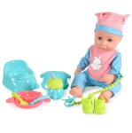 Пишкаща музикална кукла Moni Toys - 36 cm