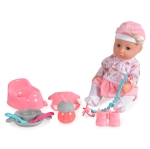 Пишкаща музикална кукла Moni Toys - 36 cm