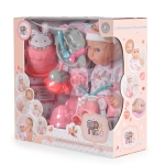 Пишкаща музикална кукла Moni Toys - 36 cm