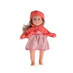 Кукла Moni Toys - 46 cm, с рокля и шапка