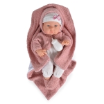 Детска кукла Moni Toys - С одеяло, 41 cm
