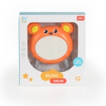 Детска играчка барабанче Moni - Bear, Оранжево