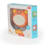 Детска играчка барабанче Moni - Bear, Оранжево