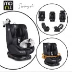 Столче за кола Moni - Serengeti, 0-36 kg, с Isofix, черно