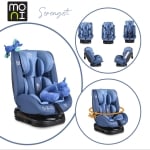 Столче за кола Moni - Serengeti, 0-36 kg, с Isofix, синьо
