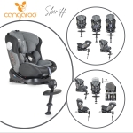 Столче за кола Cangaroo - Sheriff, 0-36 kg, с Isofix, черно