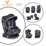 Столче за кола Cangaroo - Pilot, 0-36 kg, с IsoFix, 360°, деним