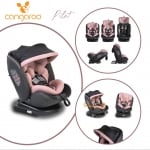 Столче за кола Cangaroo - Pilot, 0-36 kg, с IsoFix, 360°, сиво