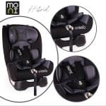 Детско столче за кола Moni - Hybrid, сиво