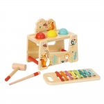 Дървен ксилофон Tooky Toy - 2 в 1
