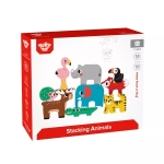 Дървена игра за баланс Tooky Toy - Jungle, 12 части