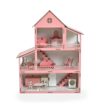 Дървена къща за кукли Moni Toys - Lilly