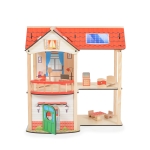 Дървена къща за кукли Moni Toys - Elly