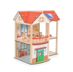Дървена къща за кукли Moni Toys - Elly