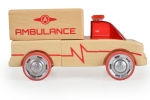 Дървени сглобяеми коли Moni - Rescue Vehicles, 3 броя