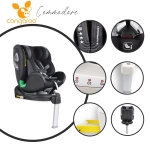 Столче за кола Cangaroo - Commodore, I-Size с Isofix 360°, черно