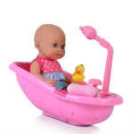 Детска кукла Tutu love - С вана и стол за хранене, 36 сm