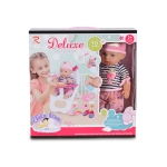 Комплект кукла Tutu love - Със стол за хранене, 36 сm