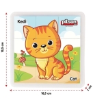 Детски пъзел Pilsan - Animal, 9 части, асортимент