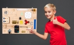 Дървена сензорна дъска Монтесори Moni Toys