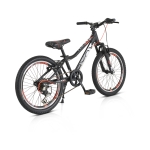 Велосипед със скорости Byox - Tucana 20", Черно & Червено