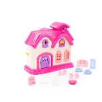 Детска сгъваема къща за кукли Polesie Toys - 12 части